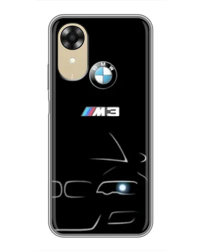 Чехол для OPPO A17k с картинкой «Минималистичный принт BMW M3»