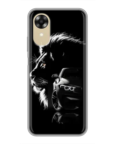 Чехол для OPPO A17k с картинкой «BMW и лев»