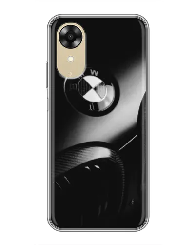 Чехол для OPPO A17k с картинкой «Эмблема BMW — макро»
