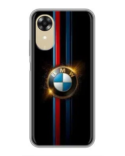 Чехол для OPPO A17k с картинкой «BMW M-Power неон»