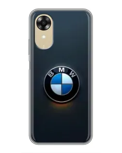 Чехол для OPPO A17k с картинкой «Логотип BMW — минимализм»