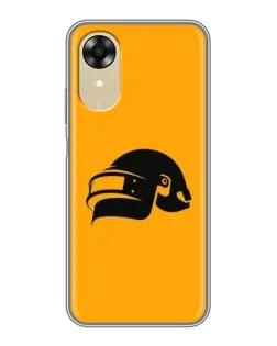 Чехол для OPPO A17k с картинкой «PUBG — золотой шлем»