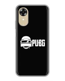 Чехол для OPPO A17k с картинкой «PUBG — классический лого»
