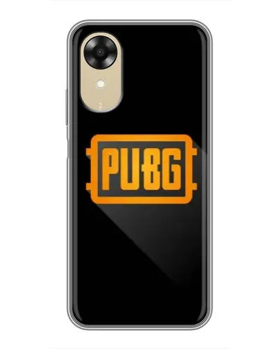 Чехол для OPPO A17k с картинкой «PUBG — рамка лого»