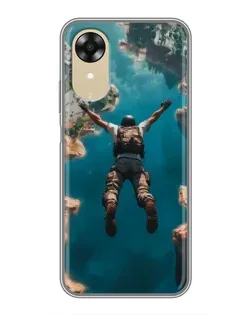 Чехол для OPPO A17k с картинкой «PUBG — свободное падение»