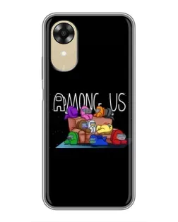 Чехол для OPPO A17k с картинкой «Логотип Among Us» Чехол для OPPO A17k с картинкой «Логотип Among Us»