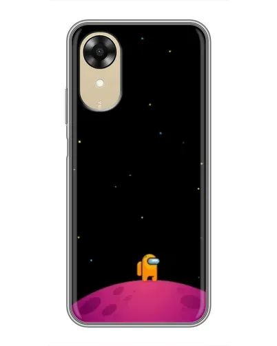 Чехол для OPPO A17k с картинкой «Одинокий герой на планете»