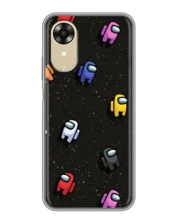 Чехол для OPPO A17k с картинкой «Космический паттерн Among Us» Чехол для OPPO A17k с картинкой «Космический паттерн Among Us»