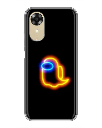 Чехол для OPPO A17k с картинкой «Among Us неоновое сияние»