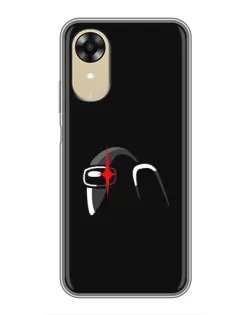 Чехол для OPPO A17k с картинкой «Among Us шлем» Чехол для OPPO A17k с картинкой «Among Us шлем»