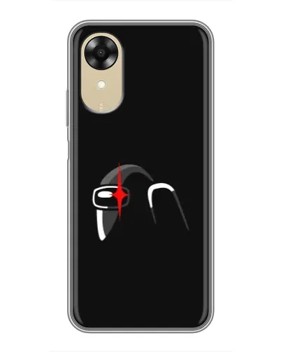 Чехол для OPPO A17k с картинкой «Among Us шлем»