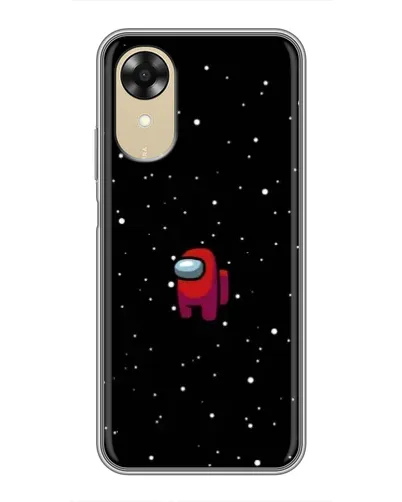 Чехол для OPPO A17k с картинкой «Красный Among Us»