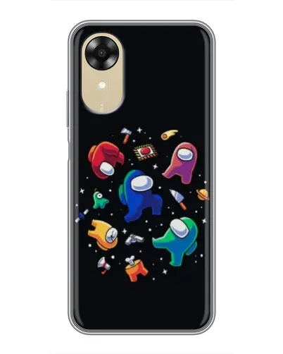 Чехол для OPPO A17k с картинкой «Among Us космос»