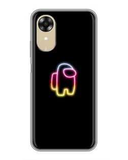 Чехол для OPPO A17k с картинкой «Among Us градиент»