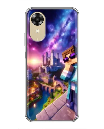 Чехол для OPPO A17k с картинкой «Стив и космос»