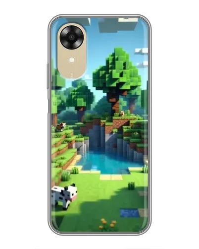 Чехол для OPPO A17k с картинкой «Minecraft летний день»