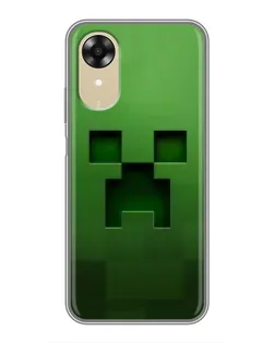 Чехол для OPPO A17k с картинкой «Крипер микро-дизайн»