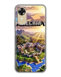 Чехол для OPPO A17k с картинкой «Minecraft панорама»