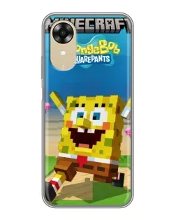 Чохол для OPPO A17k з картинкою «Губка Боб Minecraft» Чохол для OPPO A17k з картинкою «Губка Боб Minecraft»