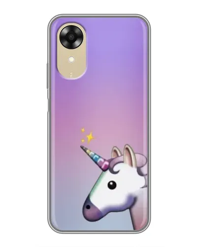 Чехол для OPPO A17k с картинкой «Единорог градиент»