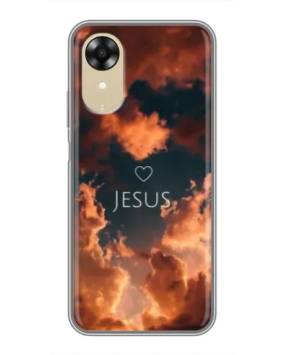 Чехол для OPPO A17k с картинкой «Сияние Имени Jesus»