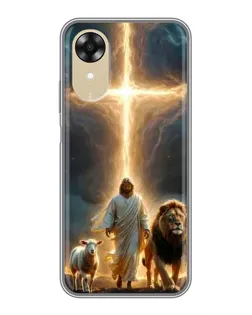 Чохол для OPPO A17k з картинкою «Лев Юди та Світло»