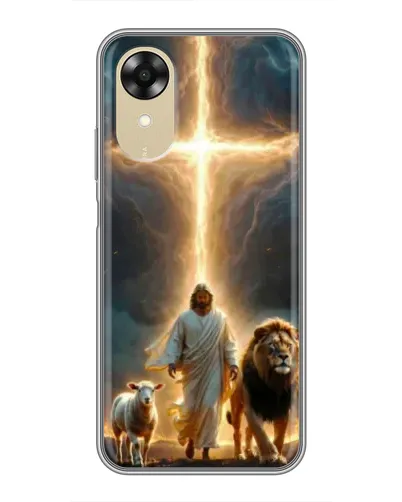 Чехол для OPPO A17k с картинкой «Лев Иуды и Свет»