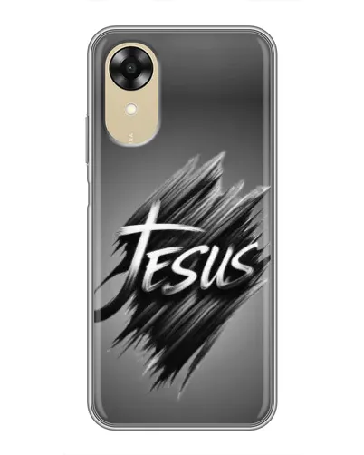 Чехол для OPPO A17k с картинкой «Надпись Jesus Graffiti»