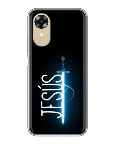 Чехол для OPPO A17k с картинкой «Меч Духа Jesus»