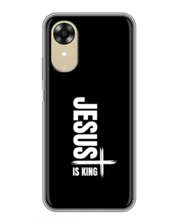 Чехол для OPPO A17k с картинкой «Вертикаль веры Jesus»