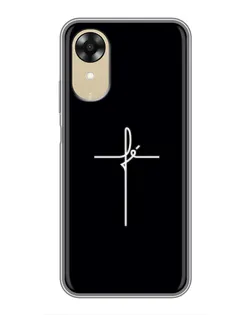 Чехол для OPPO A17k с картинкой «Тонкий крест»