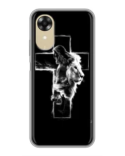 Чехол для OPPO A17k с картинкой «Сияющий крест Jesus»