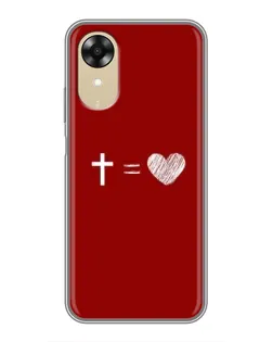 Чехол для OPPO A17k с картинкой «Уравнение любви»