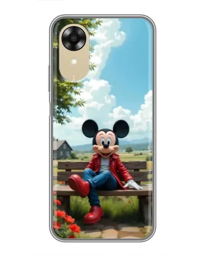 Чехол для OPPO A17k с картинкой «Микки на скамейке» Чехол для OPPO A17k с картинкой «Микки на скамейке»