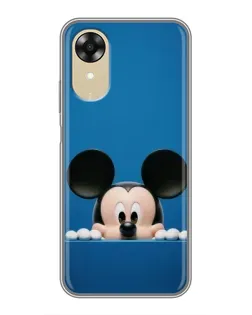 Чехол для OPPO A17k с картинкой «Микки выглядывает»