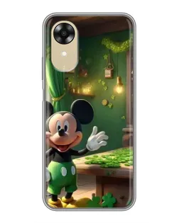 Чехол для OPPO A17k с картинкой «Микки в мастерской»