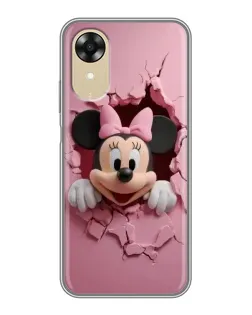 Чехол для OPPO A17k с картинкой «Минни сквозь стену»