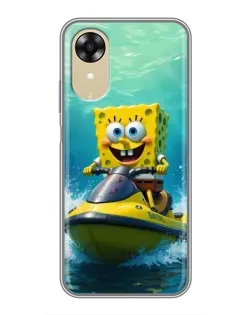 Чехол для OPPO A17k с картинкой «Спанч Боб на гидроцикле» Чехол для OPPO A17k с картинкой «Спанч Боб на гидроцикле»