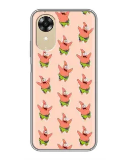 Чехол для OPPO A17k с картинкой «Патрик Стар паттерн»