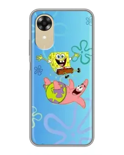 Чехол для OPPO A17k с картинкой «Спанч Боб и Патрик»
