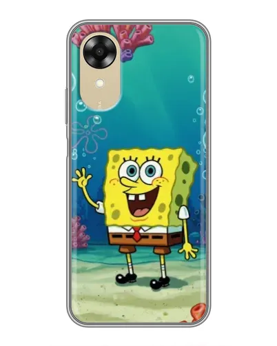 Чехол для OPPO A17k с картинкой «Подводный привет»