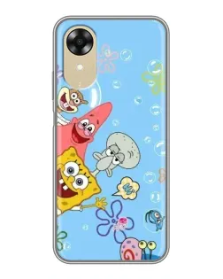Чехол для OPPO A17k с картинкой «Веселые пузырьки»