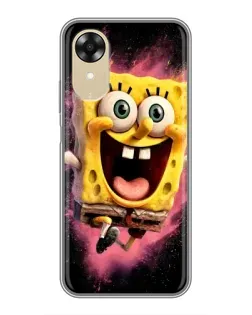 Чехол для OPPO A17k с картинкой «Взрывной Спанч Боб»