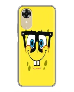 Чехол для OPPO A17k с картинкой «Минималистичный Спанч Боб» Чехол для OPPO A17k с картинкой «Минималистичный Спанч Боб»