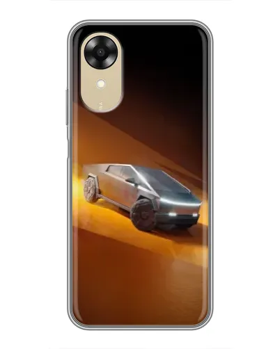 Чехол для OPPO A17k с картинкой «Cybertruck в пустыне»