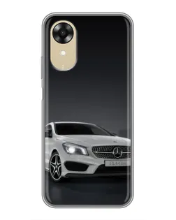 Чехол для OPPO A17k с картинкой «Mercedes AMG GT Silver»