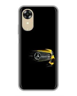 Чехол для OPPO A17k с картинкой «Mercedes — ретро стиль»