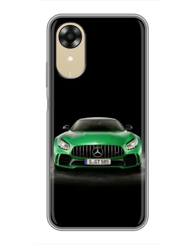 Чехол для OPPO A17k с картинкой «Mercedes — неоновый лого» Чехол для OPPO A17k с картинкой «Mercedes — неоновый лого»