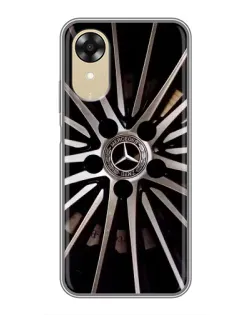 Чехол для OPPO A17k с картинкой «Диск Mercedes»