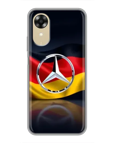 Чехол для OPPO A17k с картинкой «Mercedes — флаг Германии» Чехол для OPPO A17k с картинкой «Mercedes — флаг Германии»